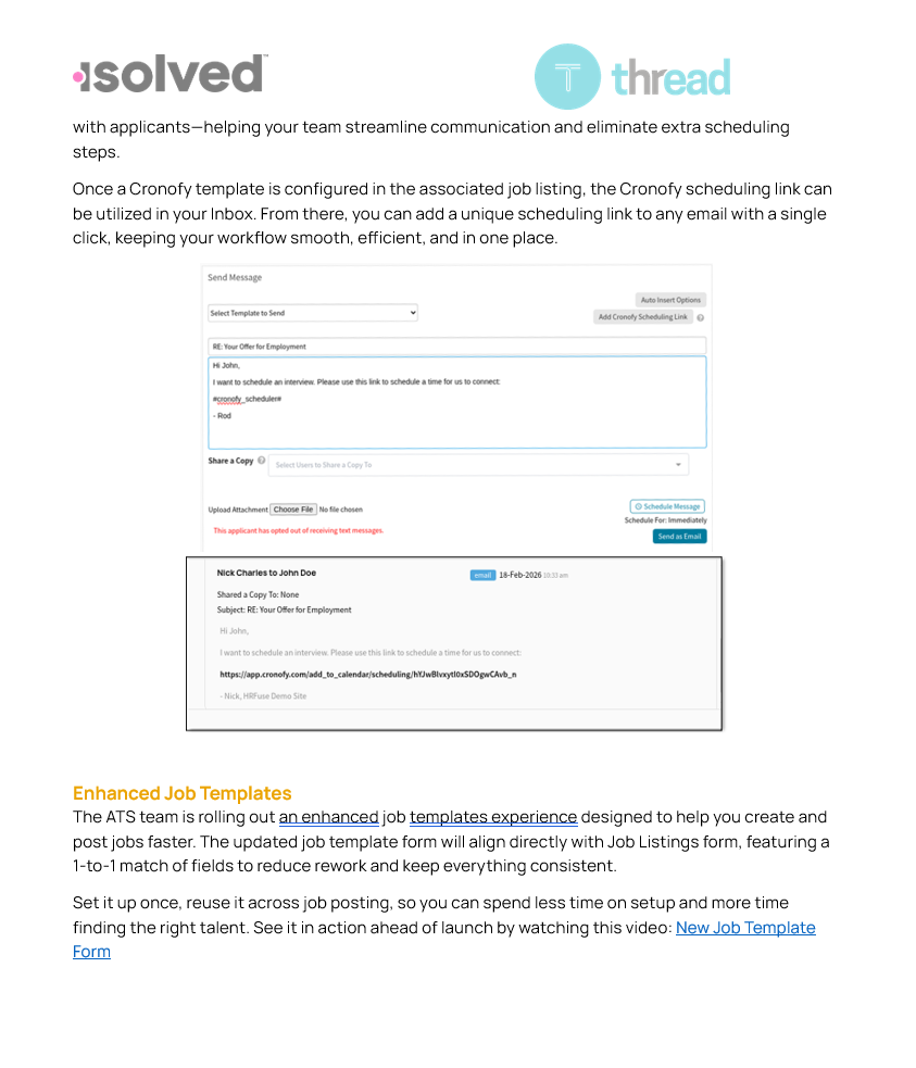 Thread Isolved Login isolved Release 12.4 - March 6th 2026