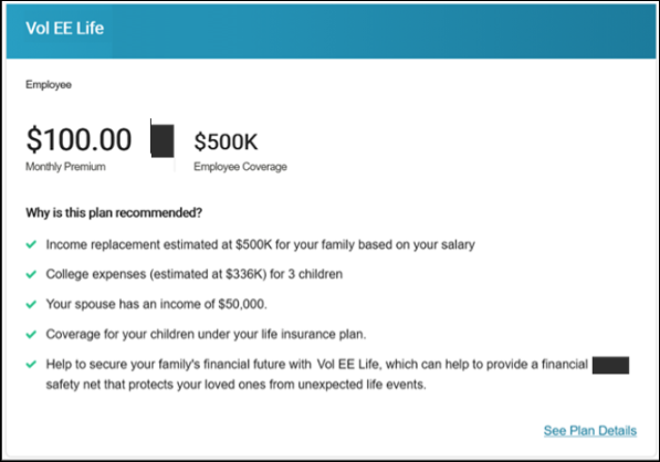 Vol EE Life plan detail